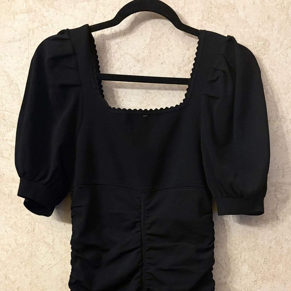 SANDRO Ruched Stretch Fit Mini Dress - Picture 5 of 10